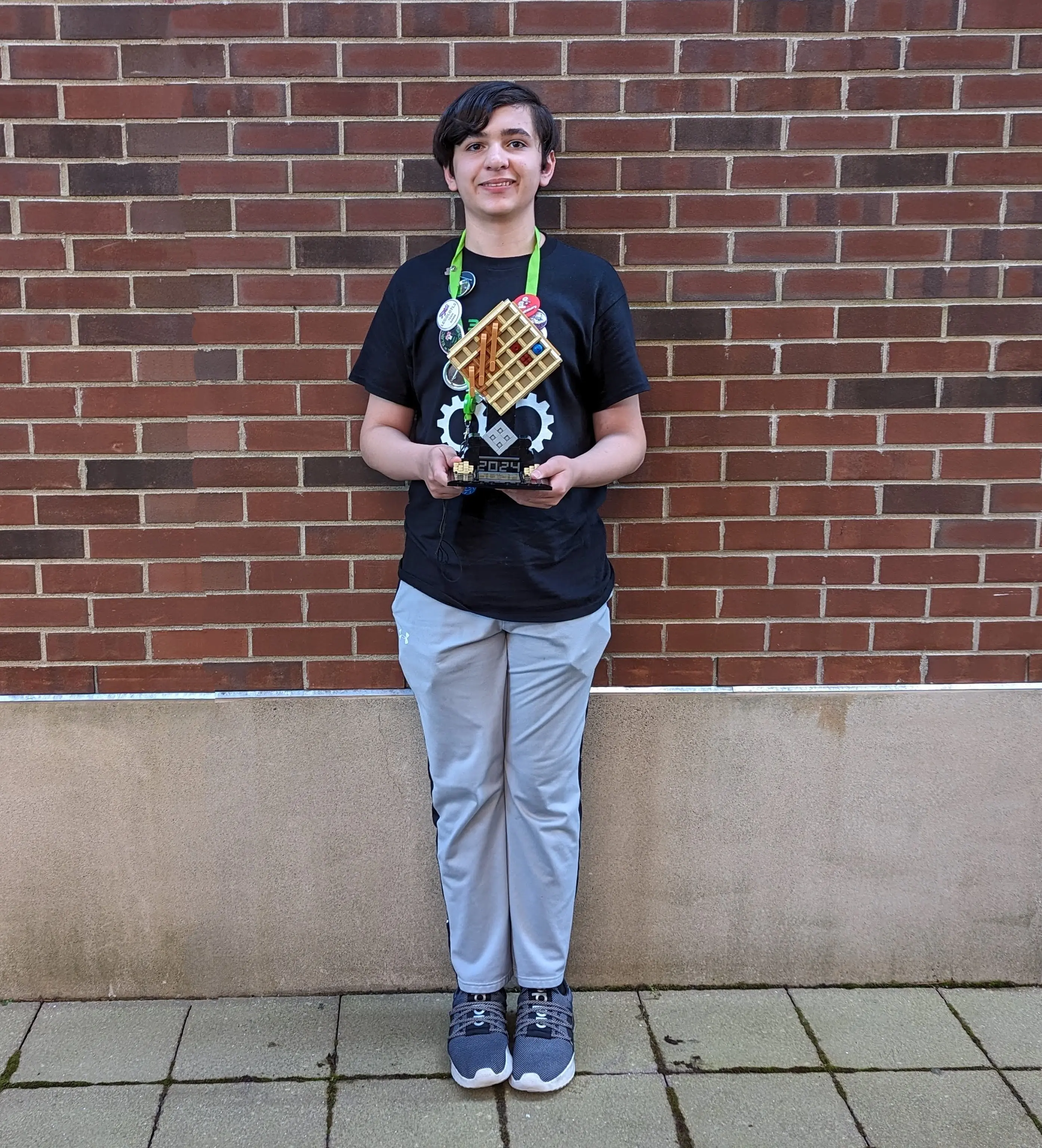 Galileo Solis at WAFFLE, the WPI Annual FIRST LEGO League Open Invitational Event