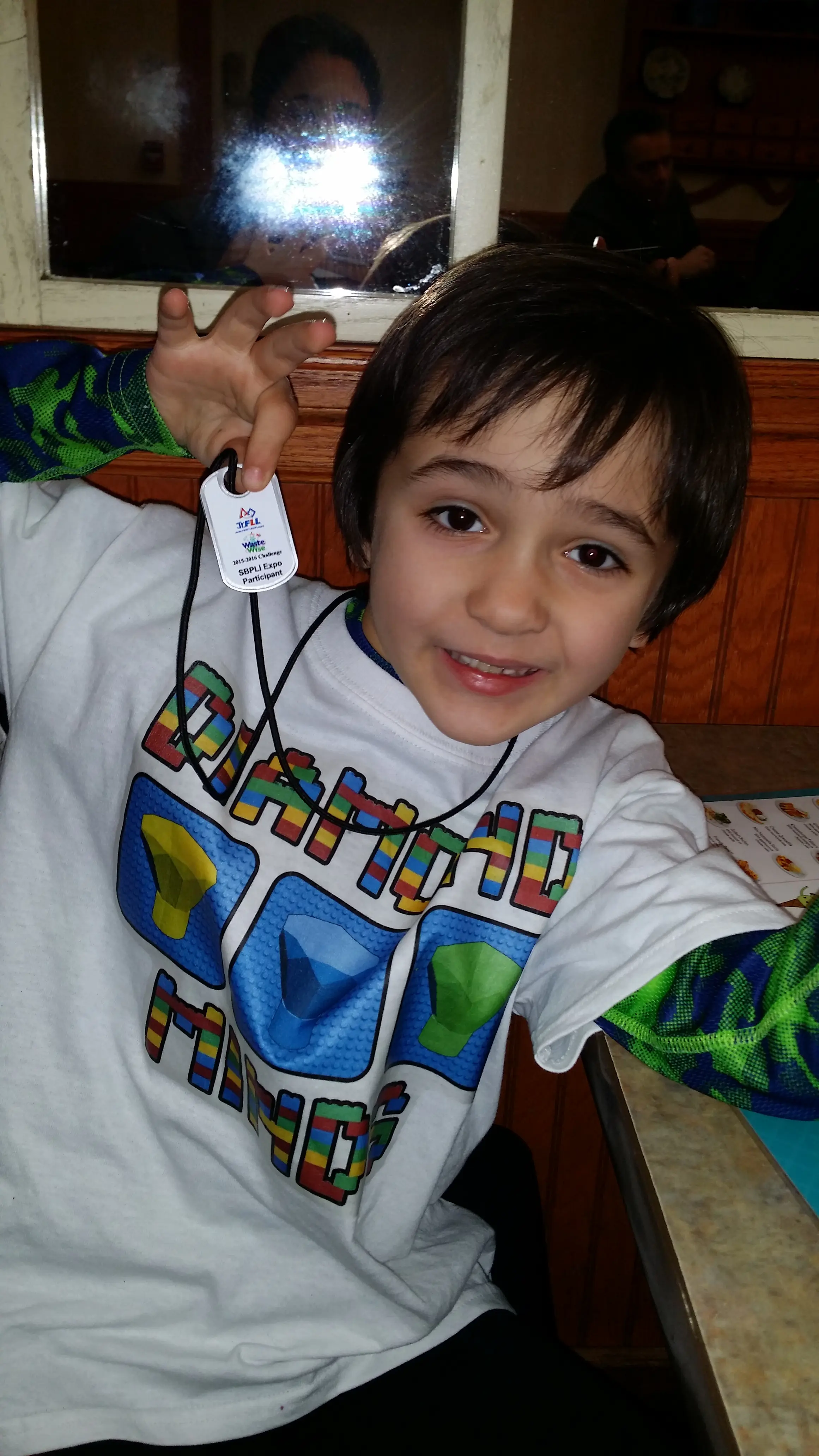 Galileo Solis competing in FIRST LEGO League as a young child